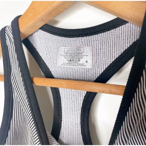Athleta - Renew Stretchy Stripe Racerback Tank Top sz Small - Picture 9 of 10